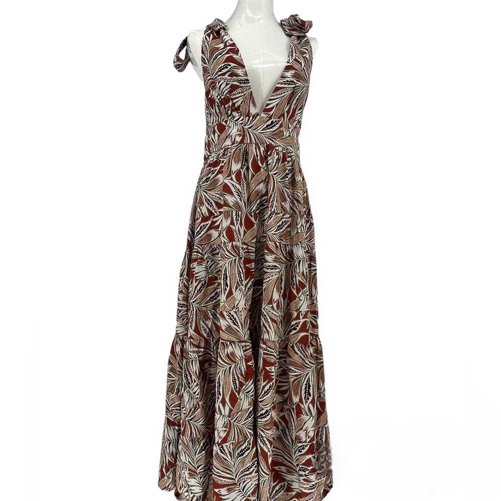 HOUSE OF HARLOW 1960 - NWT Linen Blend Tiered Dress